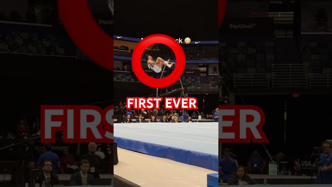He’s doing it for reps 😳 #gymnast #olympics #gymnastics #sports #sport #olympic #flip #tumbling