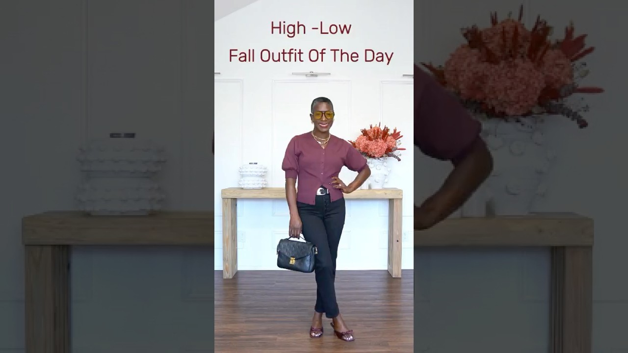 High Low Fall OOTD #Quince #Walmart #goodamerican