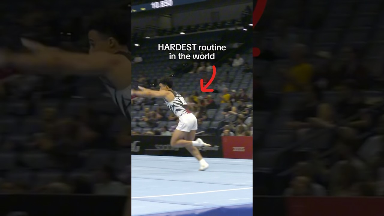 His score 😳 #insane #win #gymnastics #olympics #olympic #sports #sport #floor #tumble