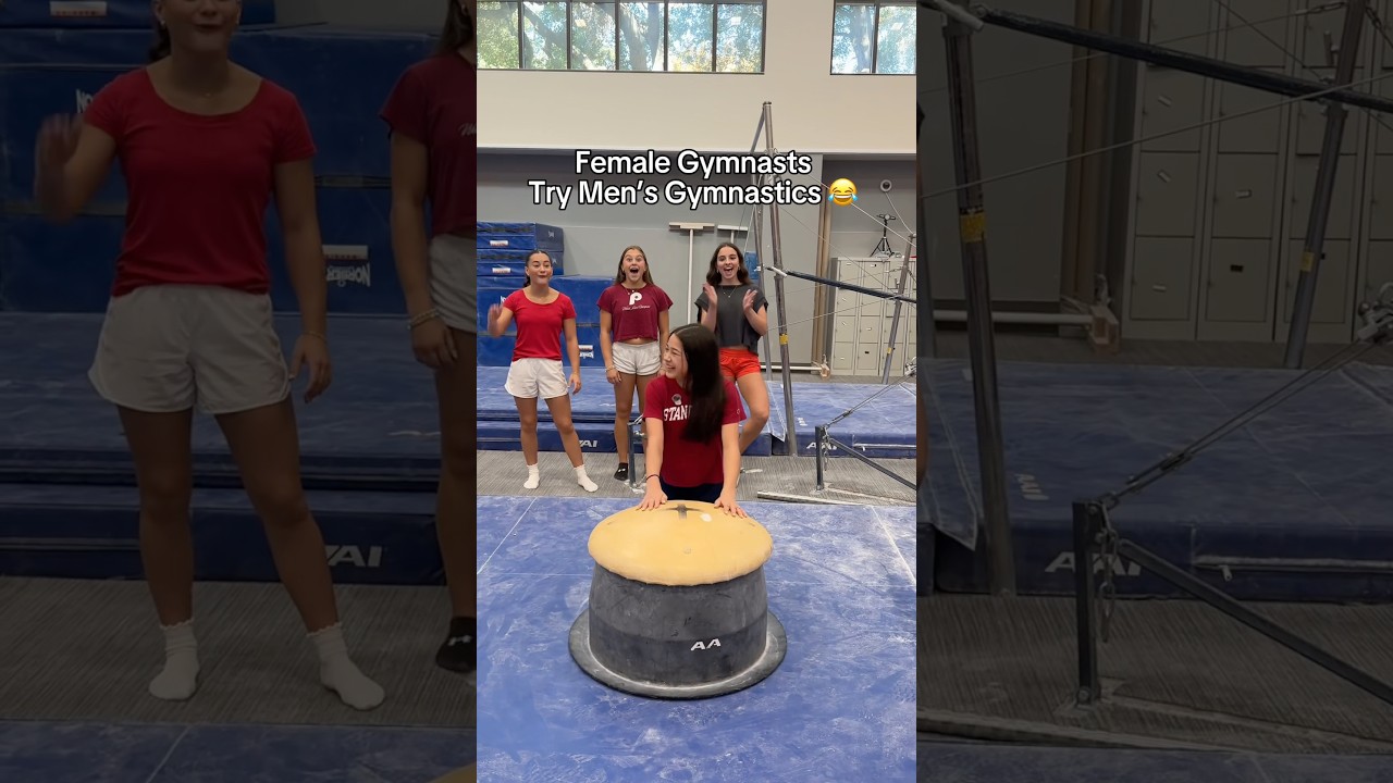 I cant believe they said that at the end 😂 #gymnast #gymnastics #olympics #olympic #sports #sport