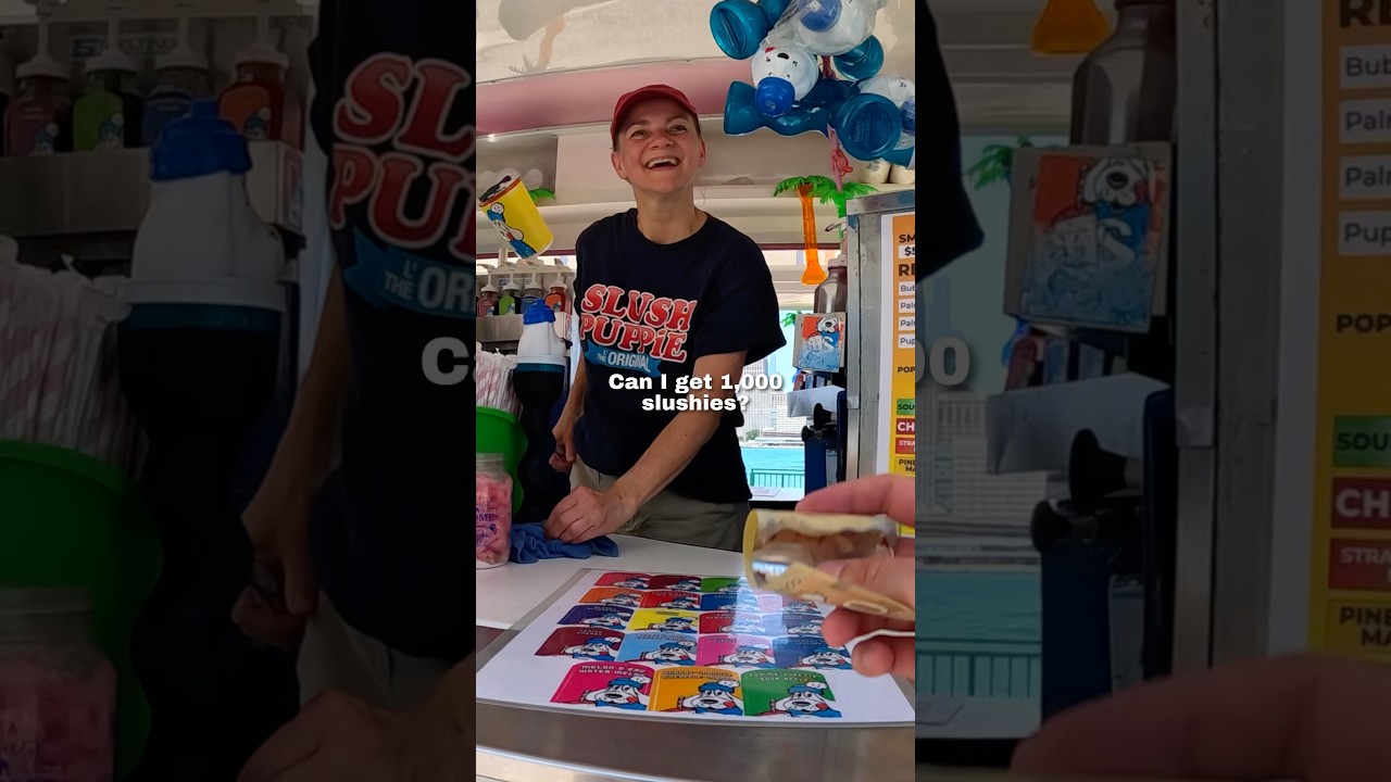 I tried to order 1,000 slushies 🥹❤️