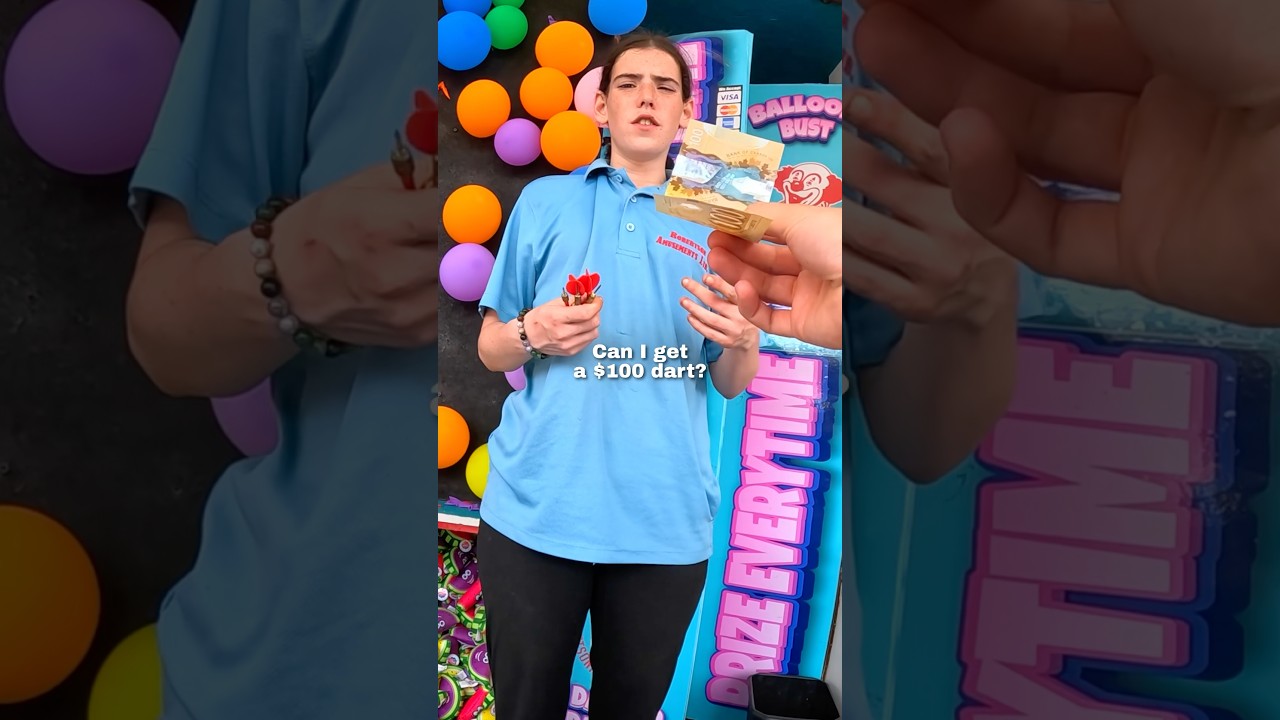 I tried to play a carnival game with cash and THIS happened 🥹❤️