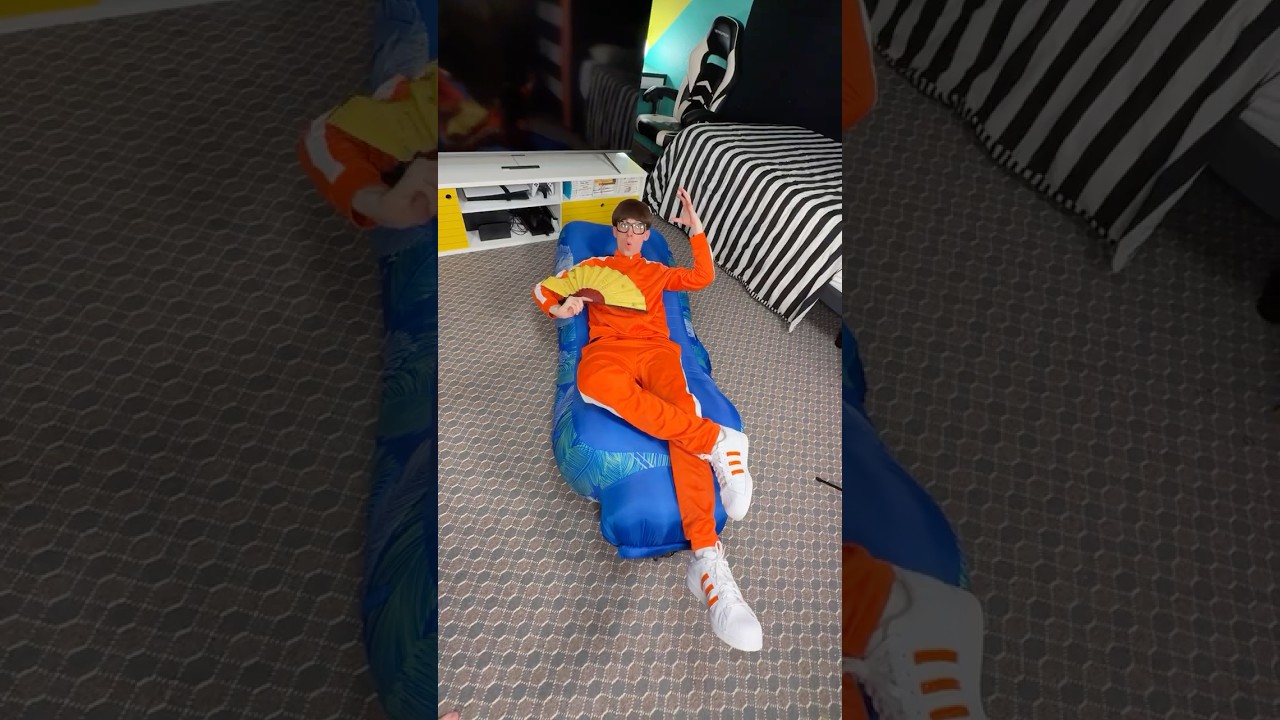 Instant inflatable bed