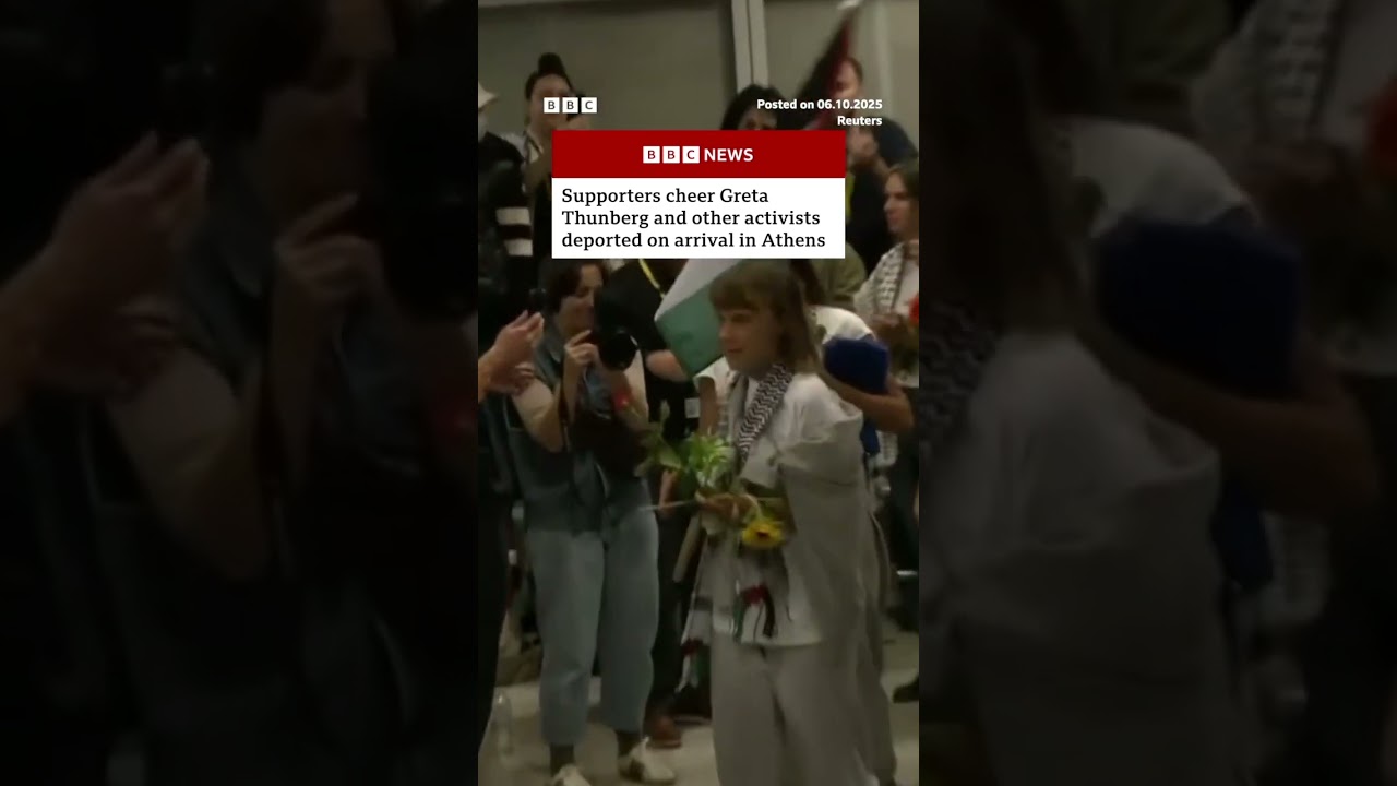 Israel deports Greta Thunberg and Gaza flotilla activists. #BBCNews