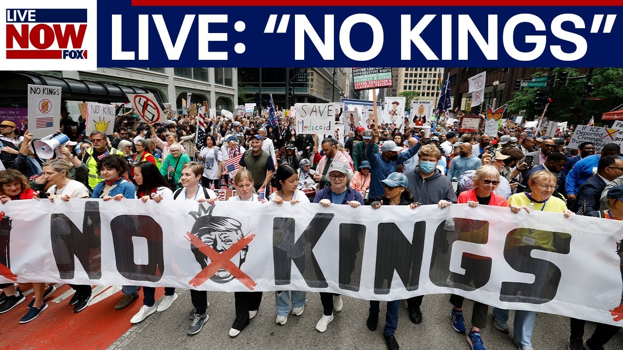 LIVE NEWS: No Kings protests nationwide,  Trump says no tomahawks for Ukraine, George Santos freed