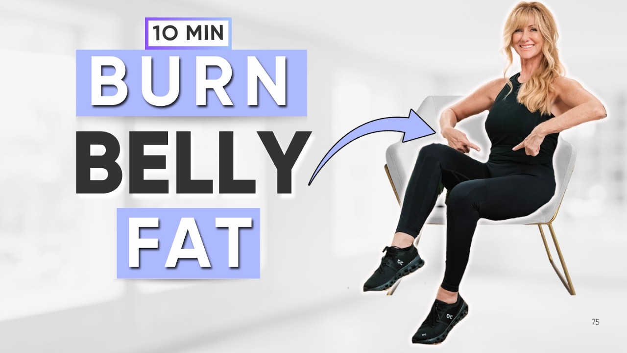 Lose Belly Fat Sitting Down | 10 Minute BEGINNER Seated Abs