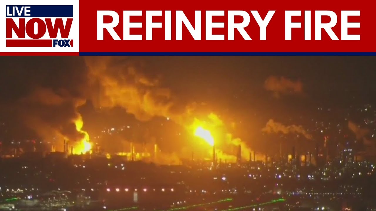 Massive fire breaks out at Chevron refinery in L.A. area | LiveNOW from FOX