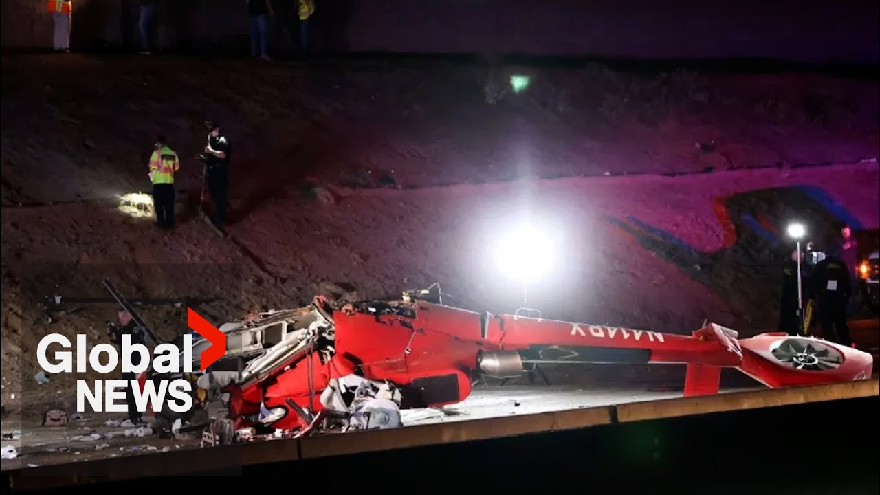 Medical helicopter crash on California highway critically injures 3 people