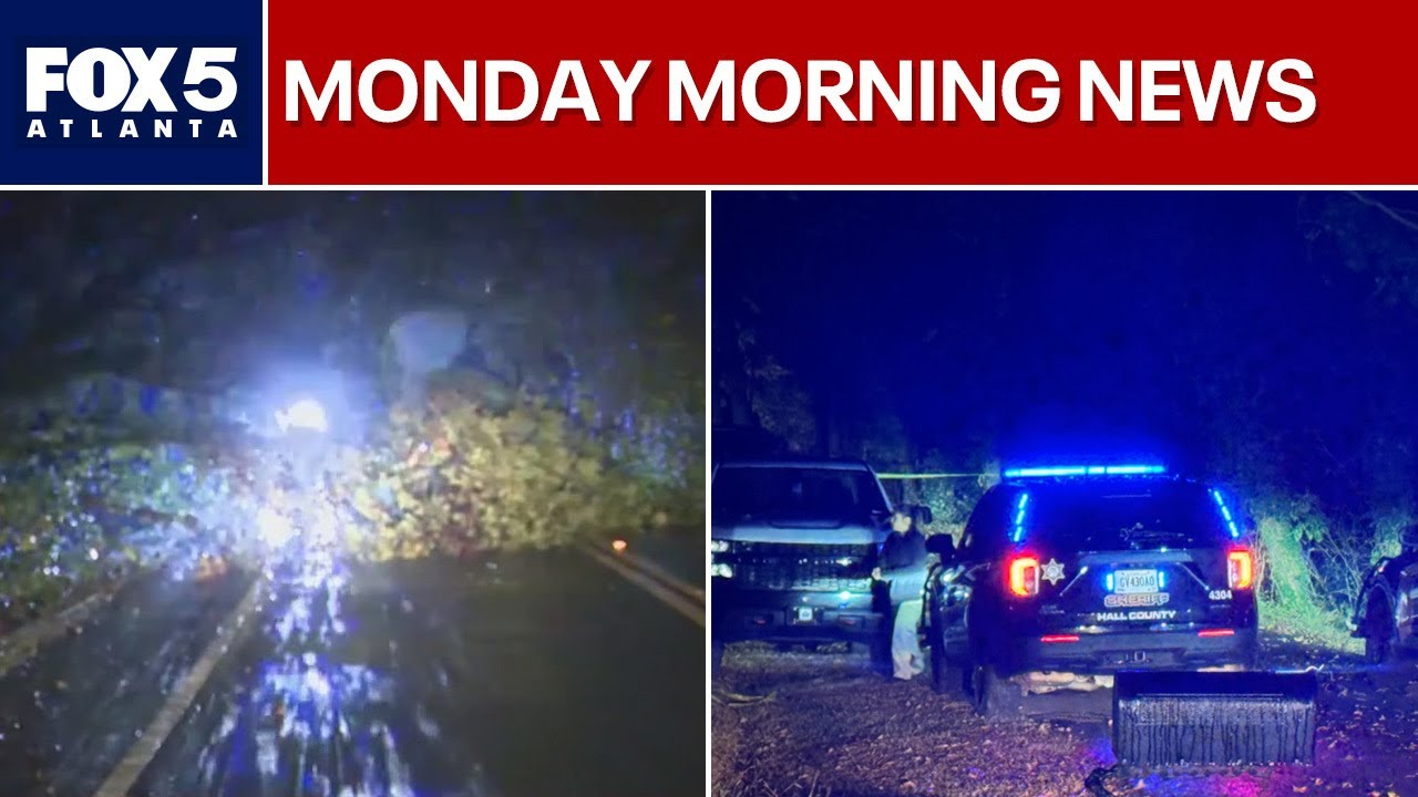 Messy commute with trees down; Death investigation in Hall County | FOX 5 News