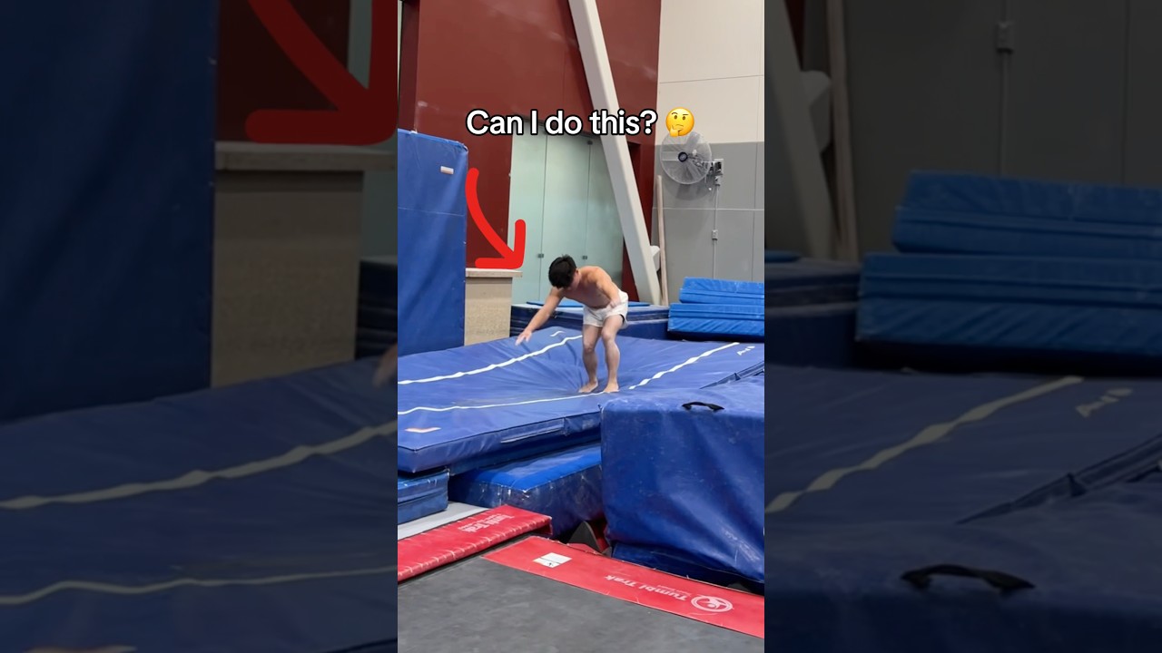 Only 0.1% of gymnasts can do this 😬 #gymnast #gymnastics #sports #vault #olympics #olympic #fails