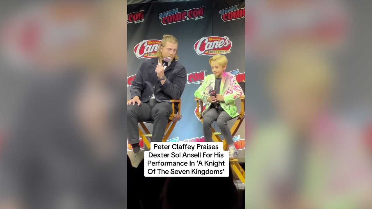 Peter Claffey praises Dexter Sol Ansell for his performance in #AKnightOfTheSevenKingdoms