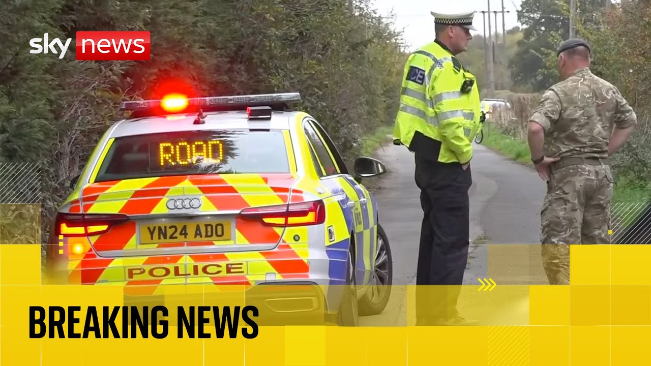 Police at scene of helicopter crash near Doncaster