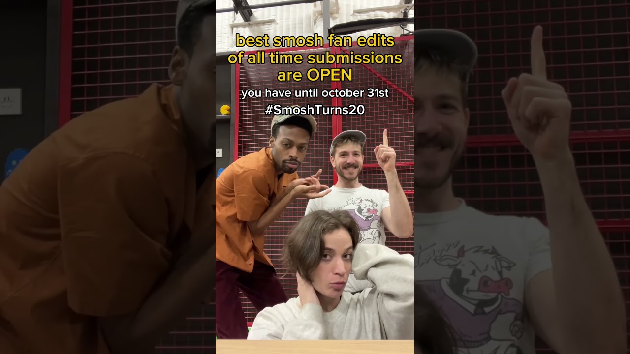 Post your edits featuring any era of Smosh to TikTok and add #SmoshTurns20 in your description!