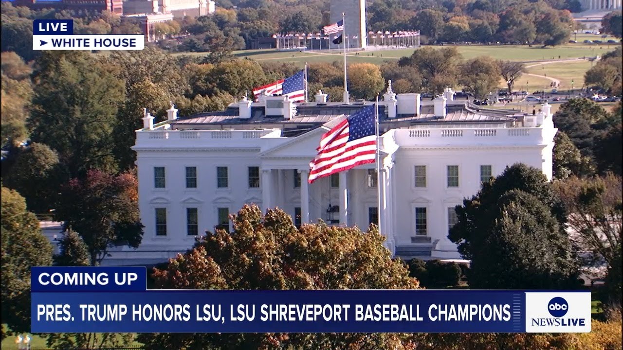 Pres. Trump welcomes LSU, LSU Shreveport baseball champions to the White House