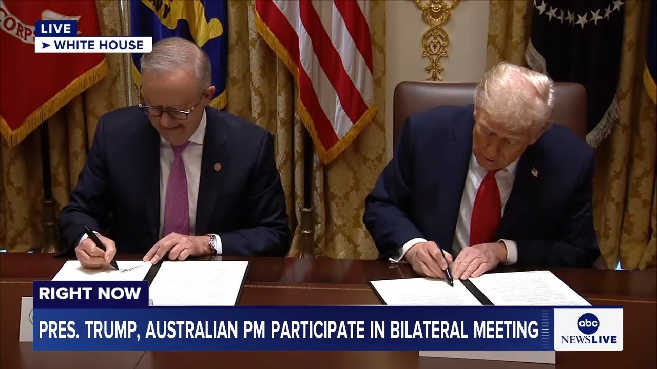 President Trump signs minerals deal with Australian Prime Minister Anthony Albanese