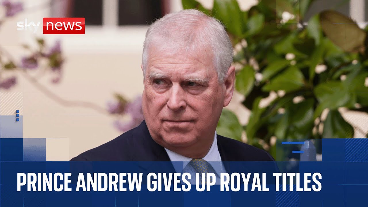 Prince Andrew gives up his royal titles | Sky News coverage