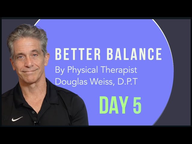 Seniors: Better Balance Exercise Class: Day 5