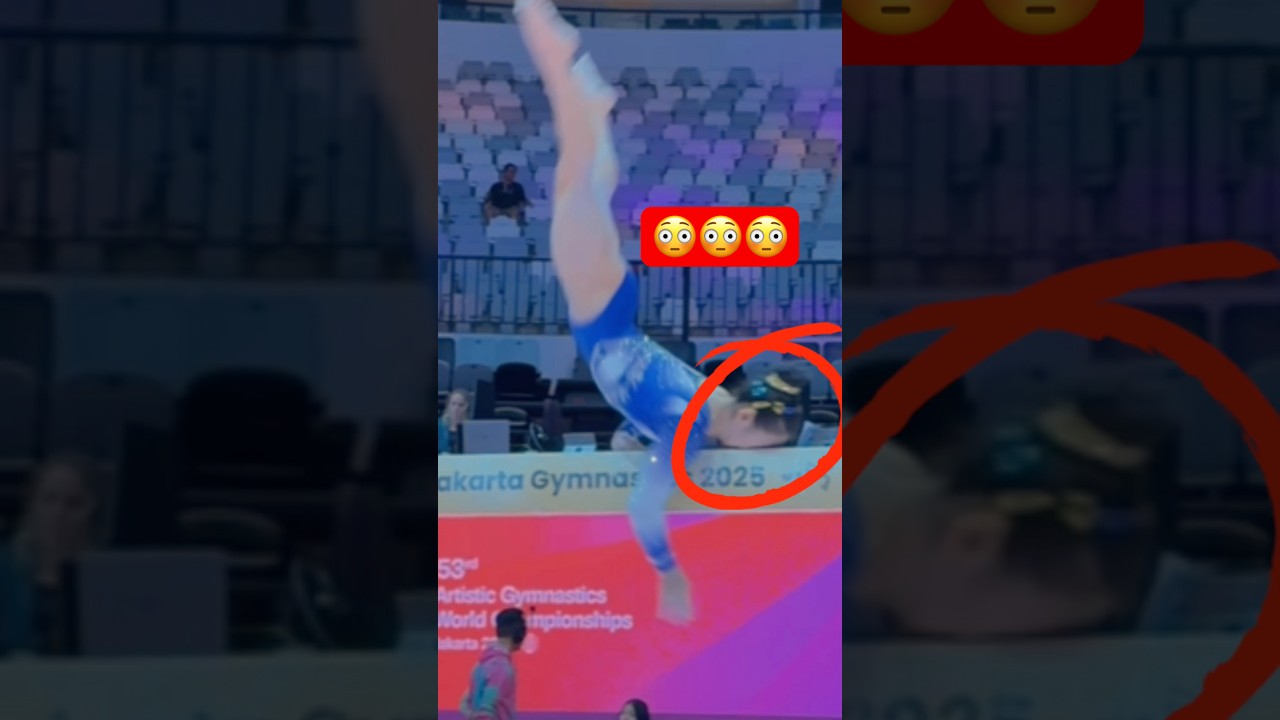 She wasn’t going to let that stop her 😳 #gymnastics #gymnast #olympics #olympic #sports #sport