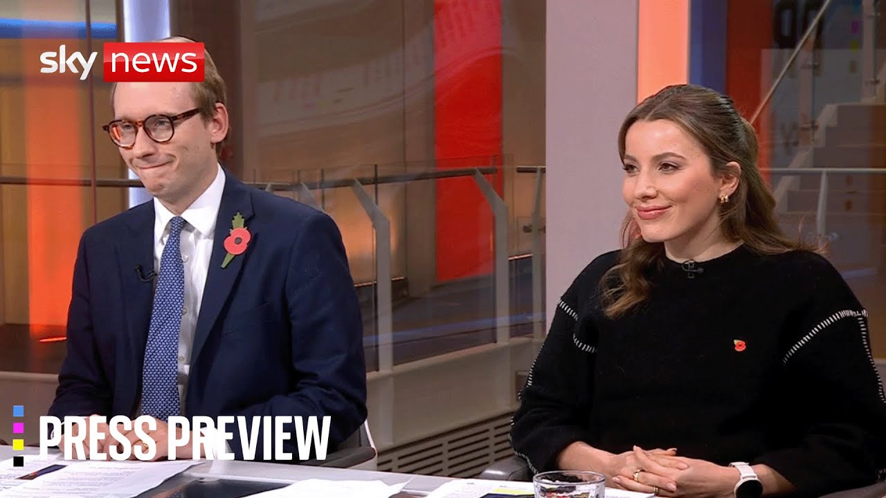 Sky News Press Preview | Tony Diver and Zoë Grünewald | Thursday 23 October 2025