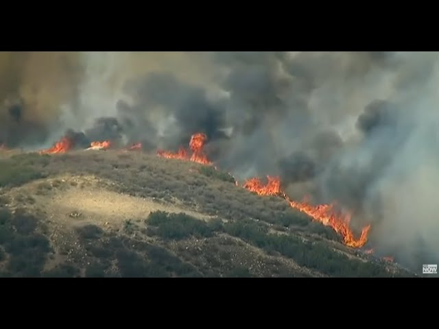SKYFOX: Wildfires spreading near San Diego