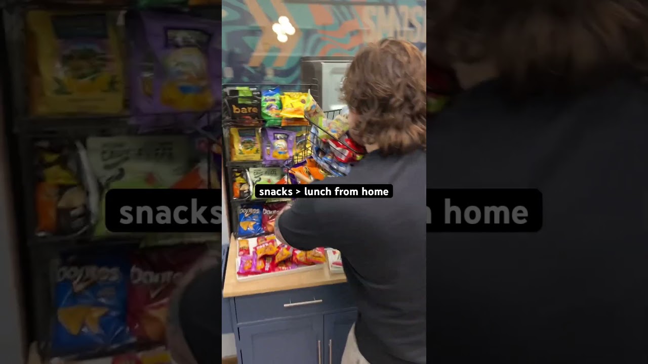 Snacks: 🤭✨🥨🍟🫒🧚‍♀️🦄🪄 Lunch from home: 😭💔😔🙅‍♀️