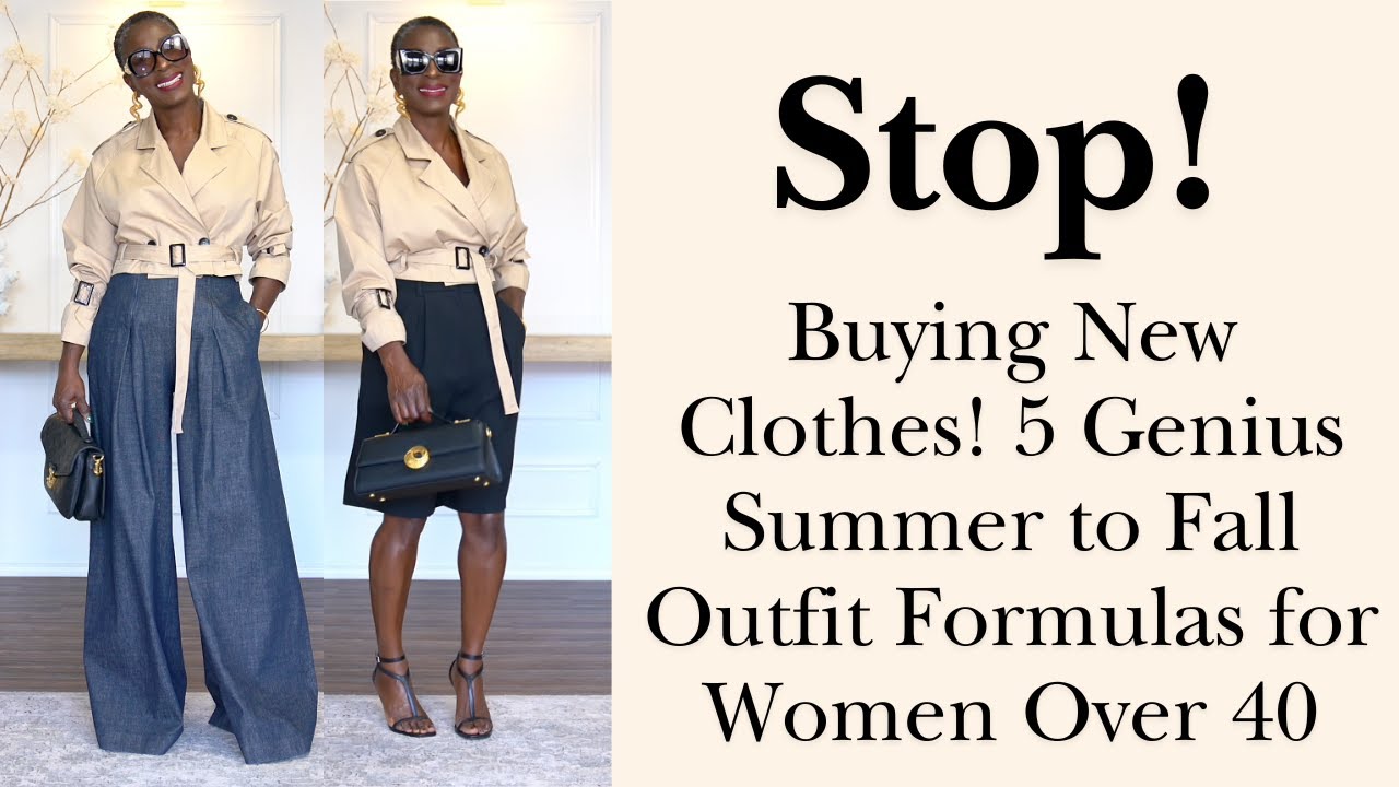 STOP Buying New Clothes! 5 Genius Summer to Fall Outfit Formulas for Women Over 40