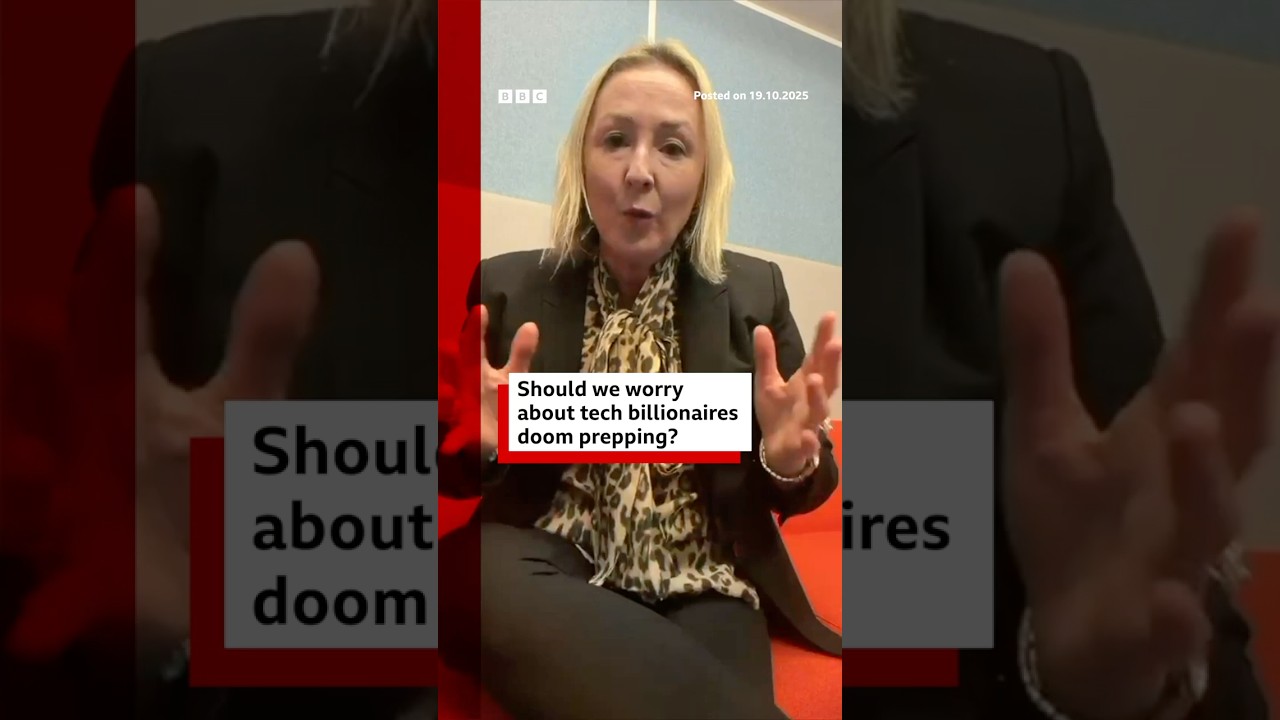 Tech billionaires seem to be doom prepping. Should we be worried? #AI #Tech #BBCNews