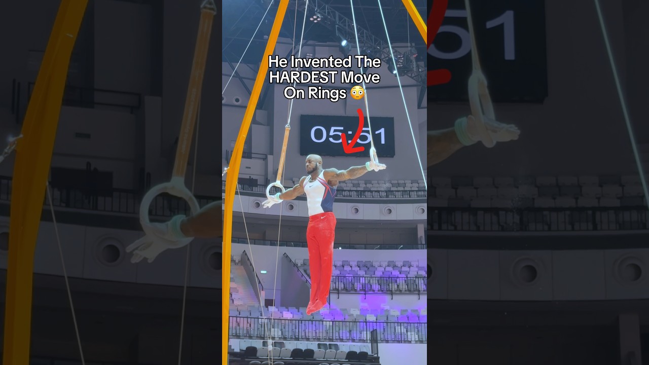 The HARDEST in the World 😳 (Donnel Whittenburg) #rings #olympics #olympics #gymnastics #sports #d1