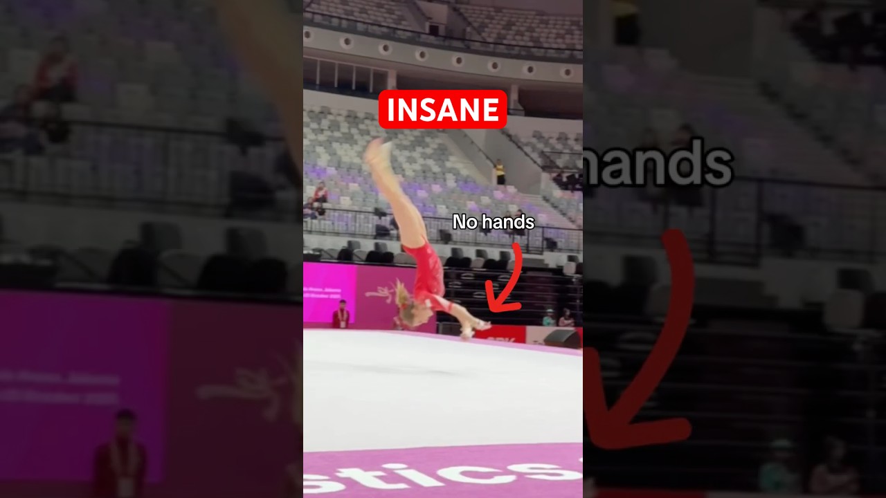 The judge couldn’t believe it 😳 #gymnastics #gymnast #gym #olympics #olympic #sports #sport #tumble