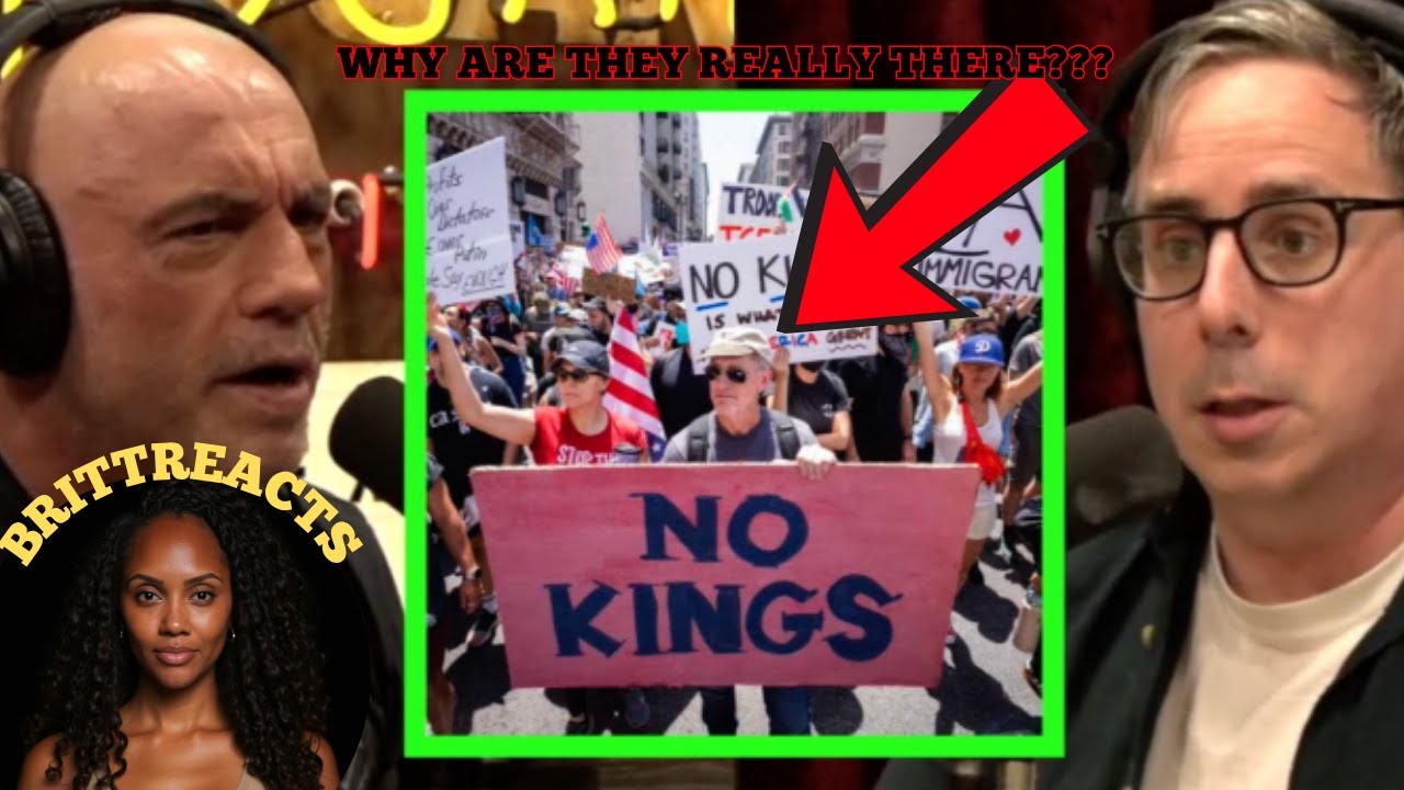 THE “No Kings” PROTEST ARE MANUFACTERED?? | JOE ROGAN PODCAST | BRITTREACTS