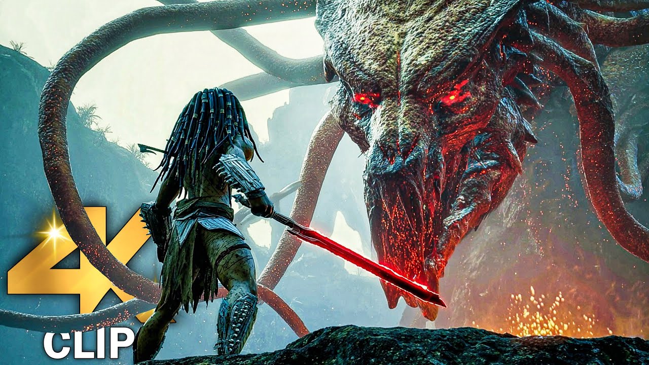 The Predator Becomes The Prey Fight Scene | PREDATOR BADLANDS (2025) MOVIE CLIP 4K