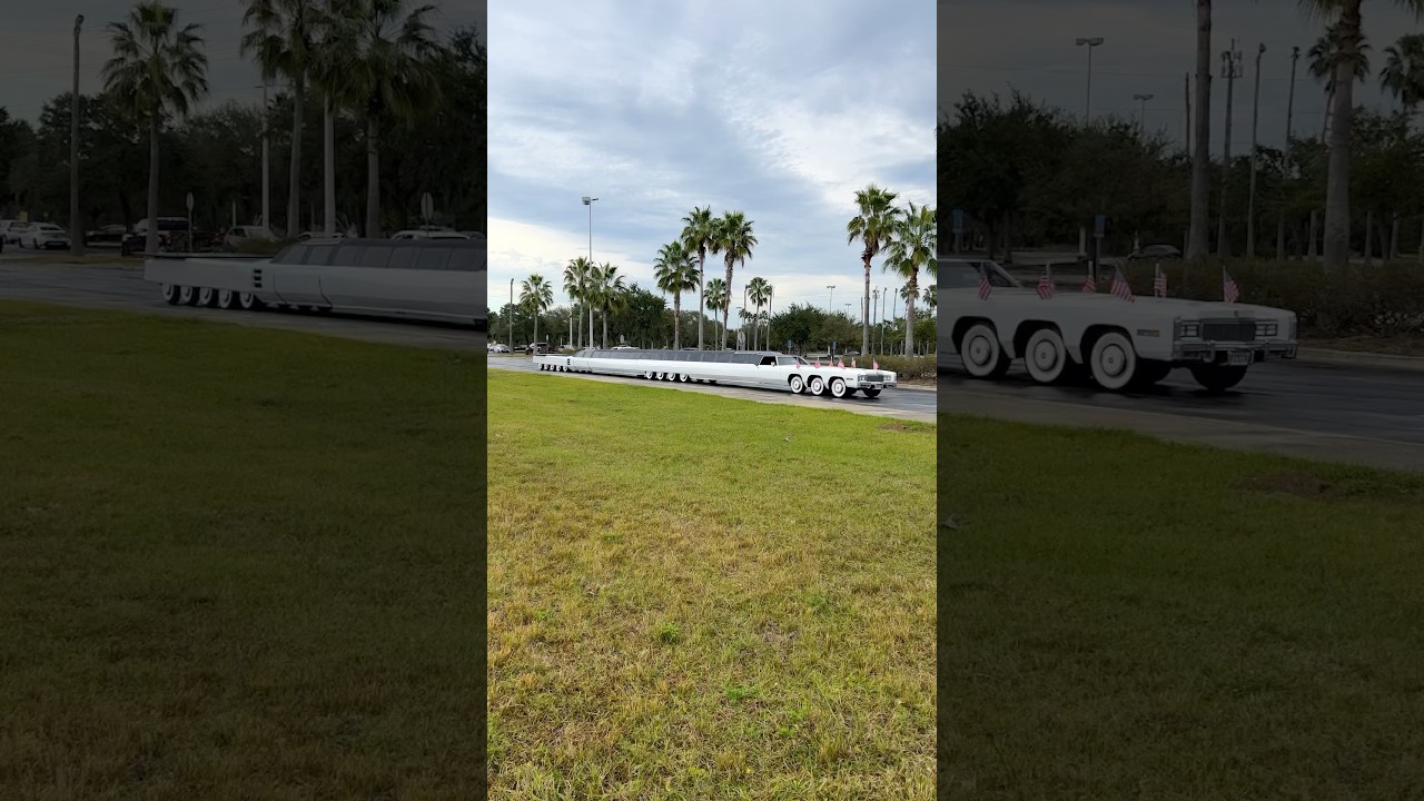 The World’s Longest Limo! 😱🇺🇸 ​⁠@sbxcars  #limo #usa #america