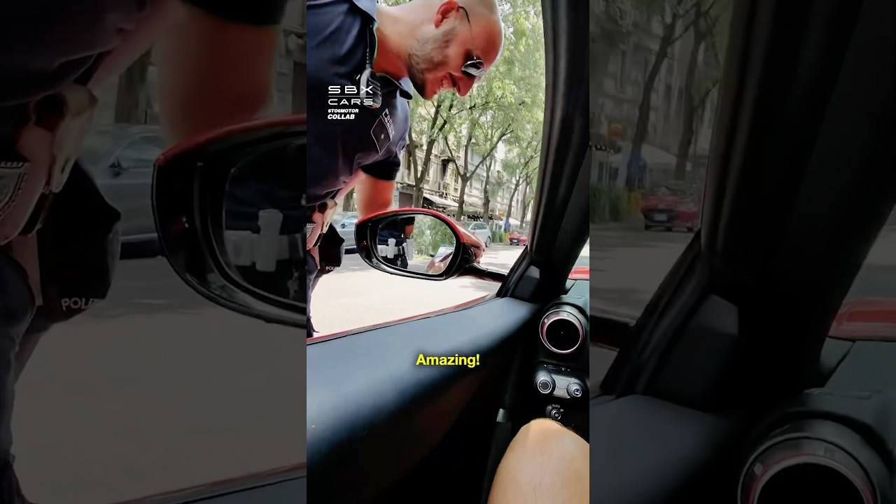 This is the coolest cop ever…😂🏎️ Thx – 6to6motor (IG) @sbxcars #ferrari #police #sbxcars