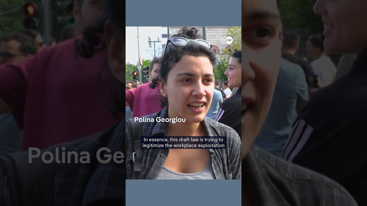 Thousands protest in Greece over 13-hour workday plans | DW News
