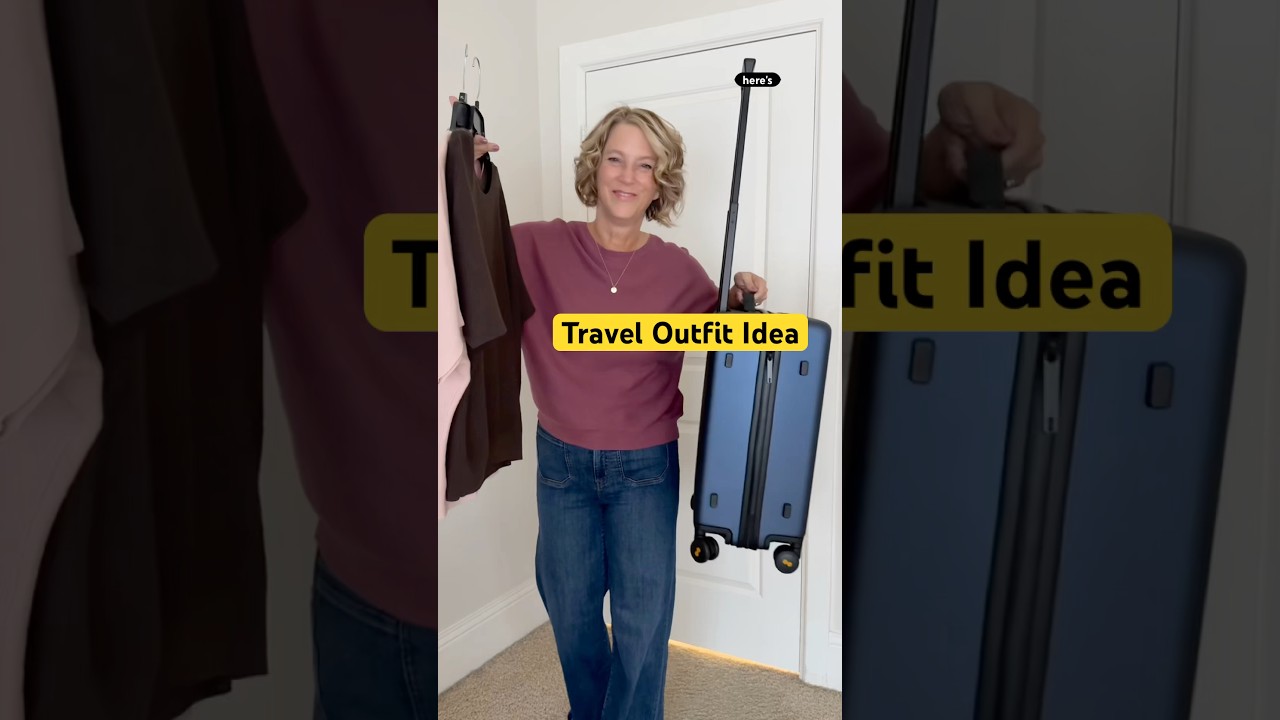 Travel Outfit Idea for Women Over 50 #shorts #travelstyle