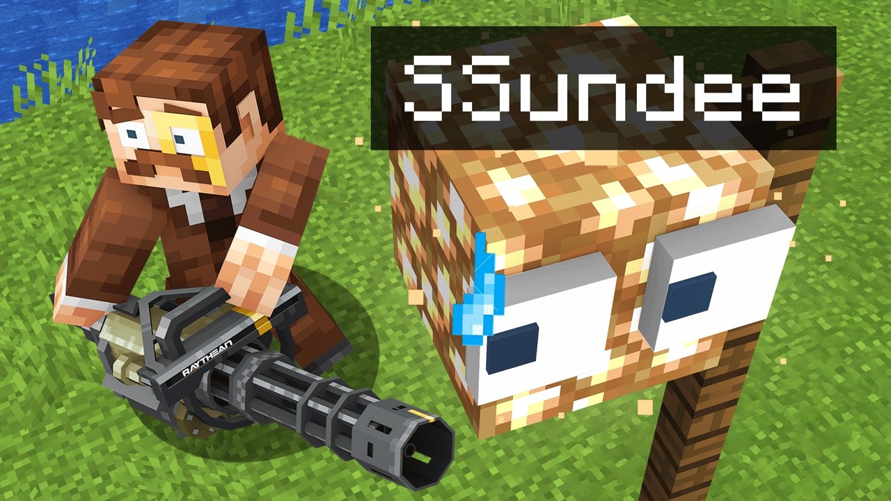 TROLLING My Friends with GUNS in Minecraft