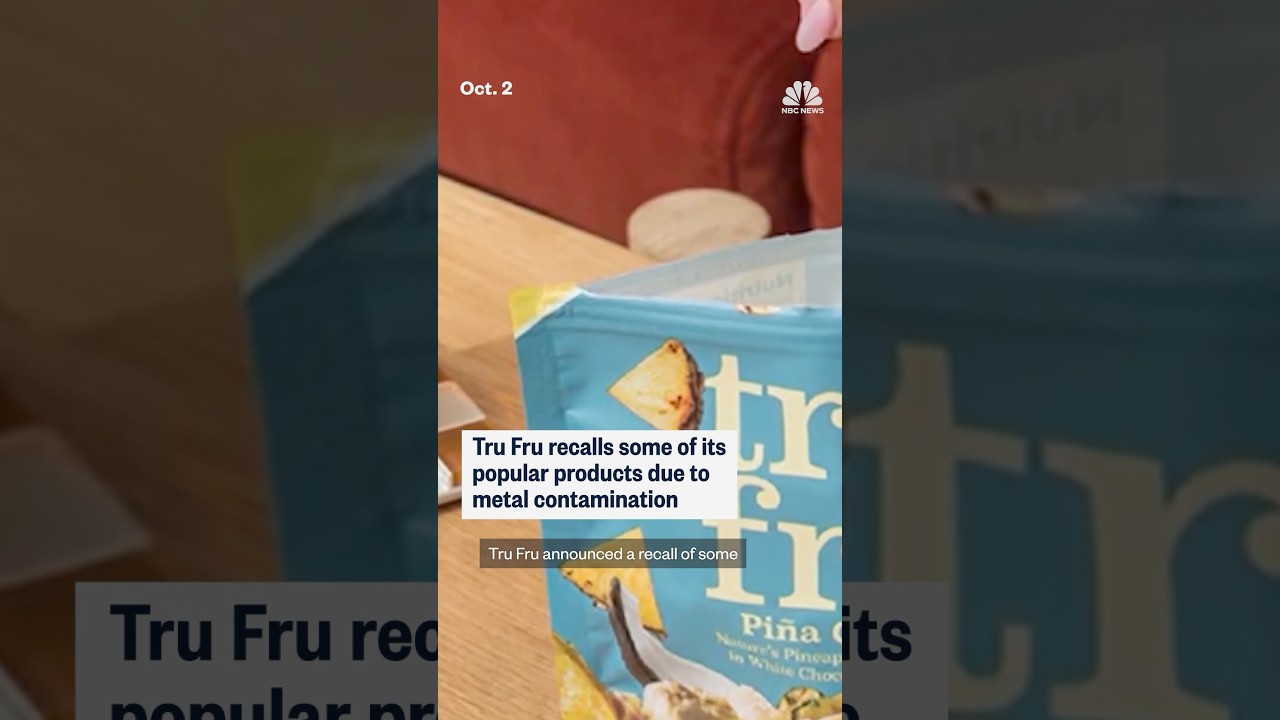 Tru Fru recalls some of its popular products due to metal contamination