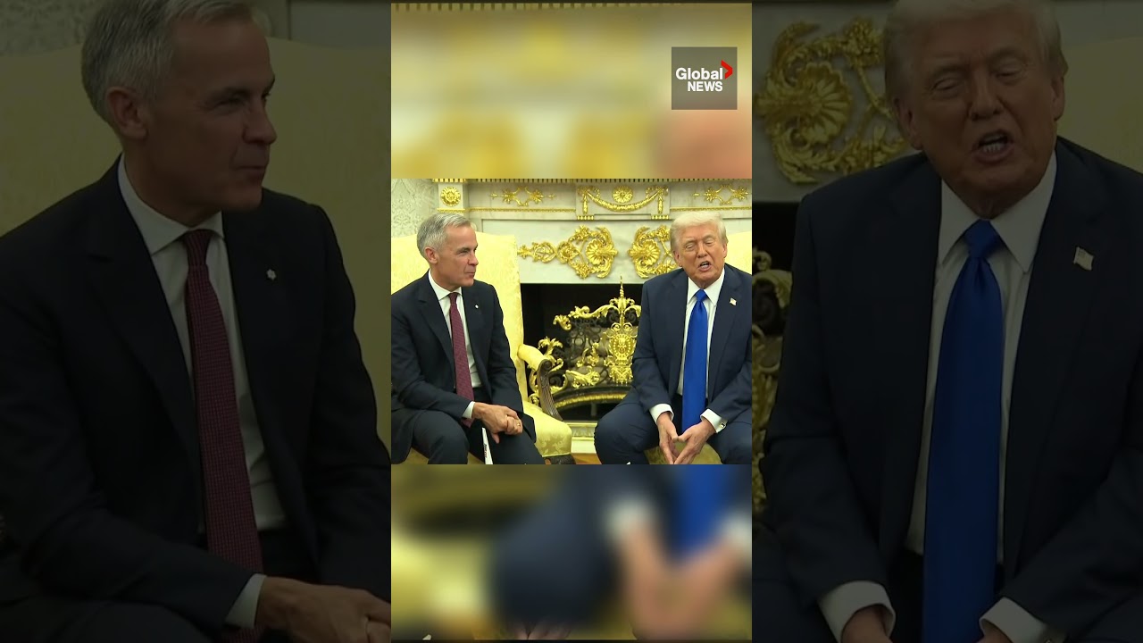 Trump jokes he wants to be a ‘great man like Carney’ during White House meeting