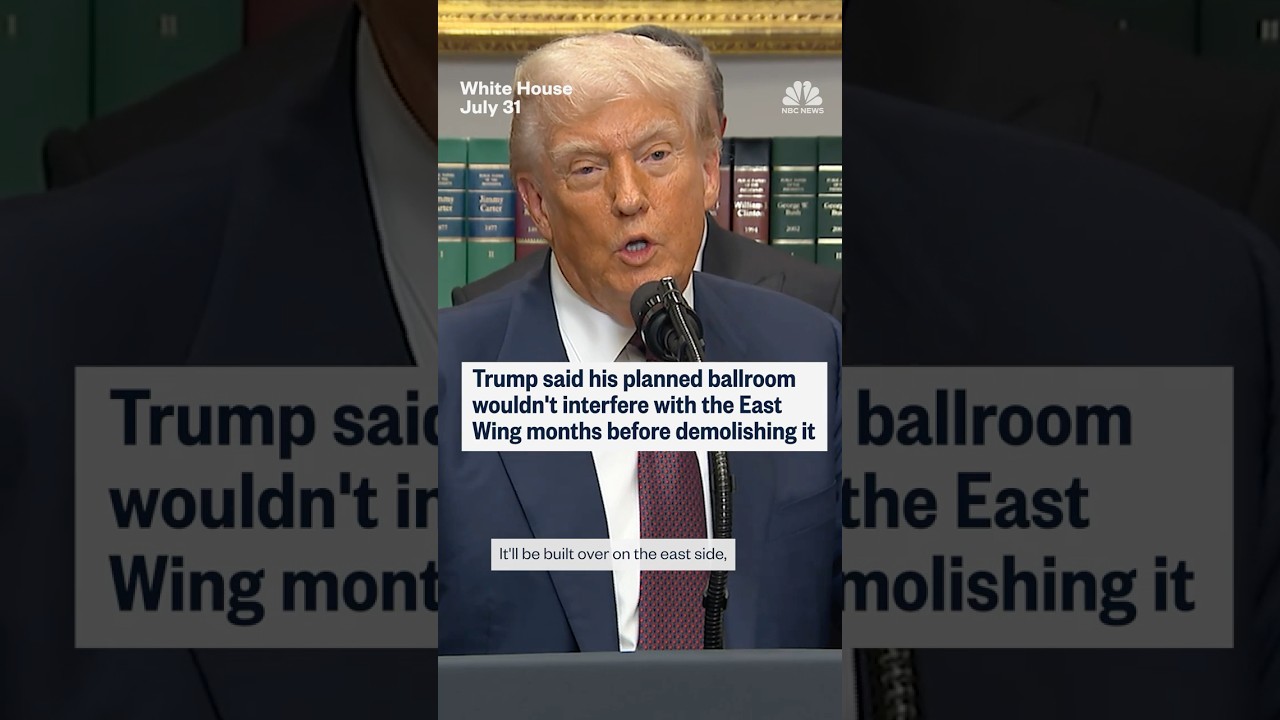 Trump said his planned ballroom wouldn’t interfere with the East Wing months before demolishing it