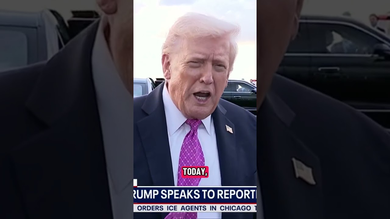 Trump speaks outside AF1