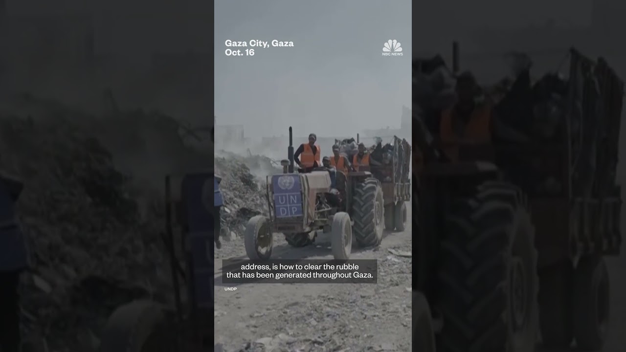 United Nations begins clearing rubble in Gaza