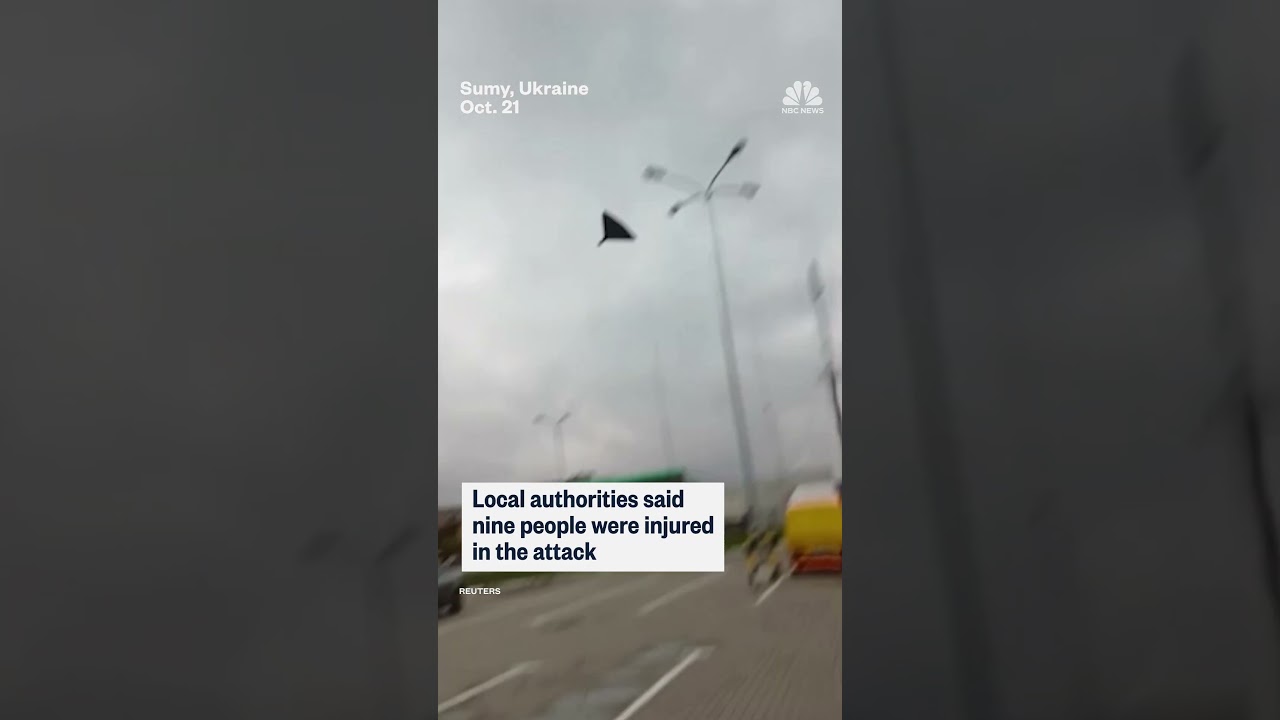 Video captures Russian drone strike in eastern Ukraine