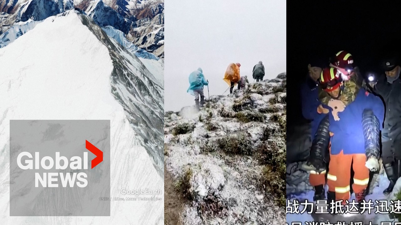 “Waiting game”: 200+ climbers stranded after blizzard hits Mount Everest in Tibet