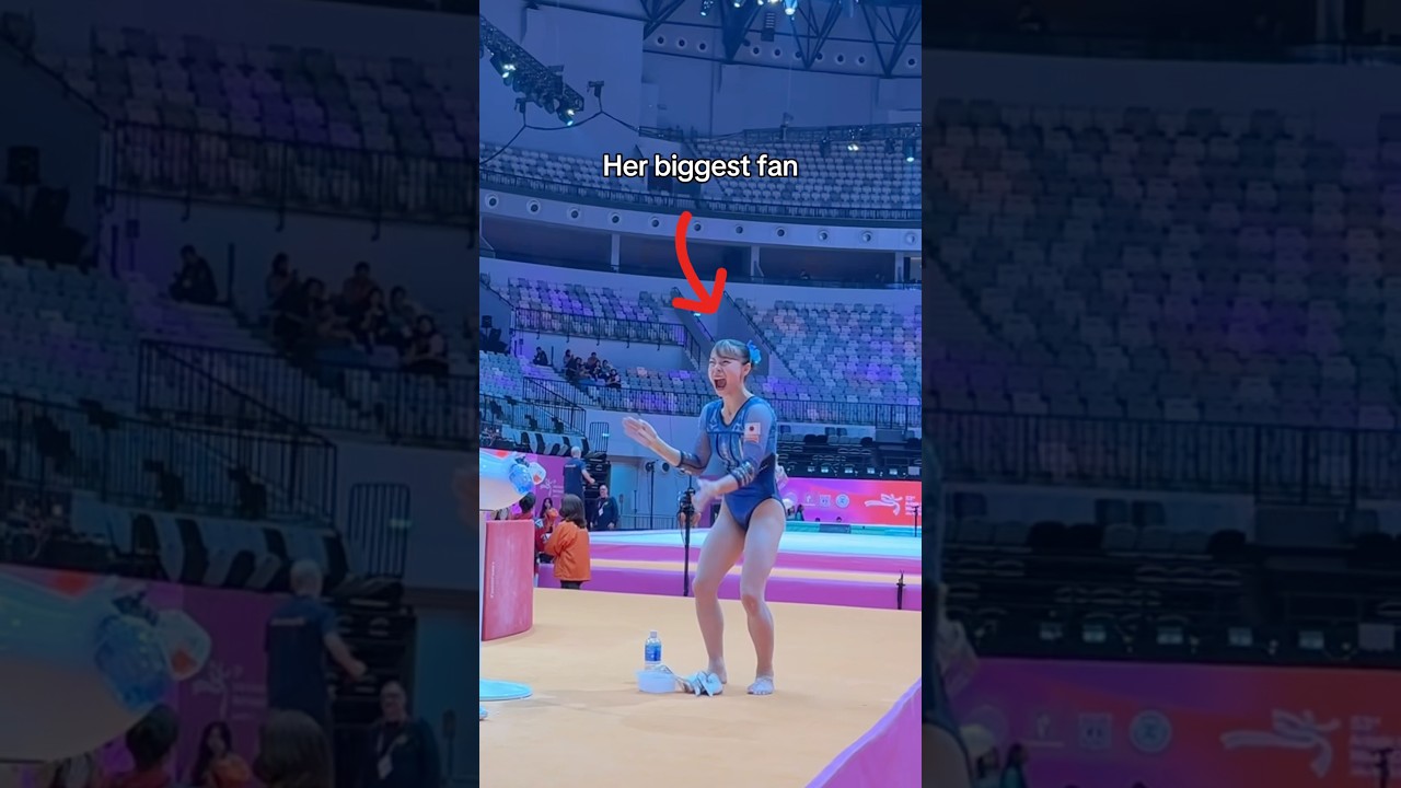 When your teammate is your biggest fan 🥺❤️ #japan #olympics #gymnastics #gymnast #sports #sport