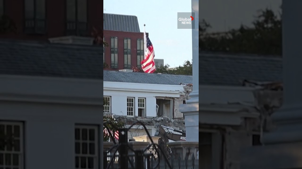 White House’s East Wing being torn down as construction begins on Trump ballroom