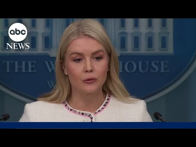 White House’s Karoline Leavitt pressed about the demolition of the East Wing