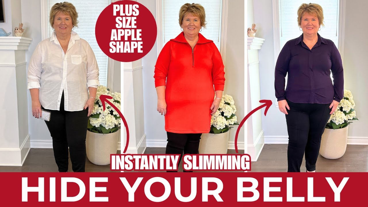 ✨ 8 Holiday Outfits That Instantly Slim PLUS SIZE Apple Shape 🎄/ Over 50