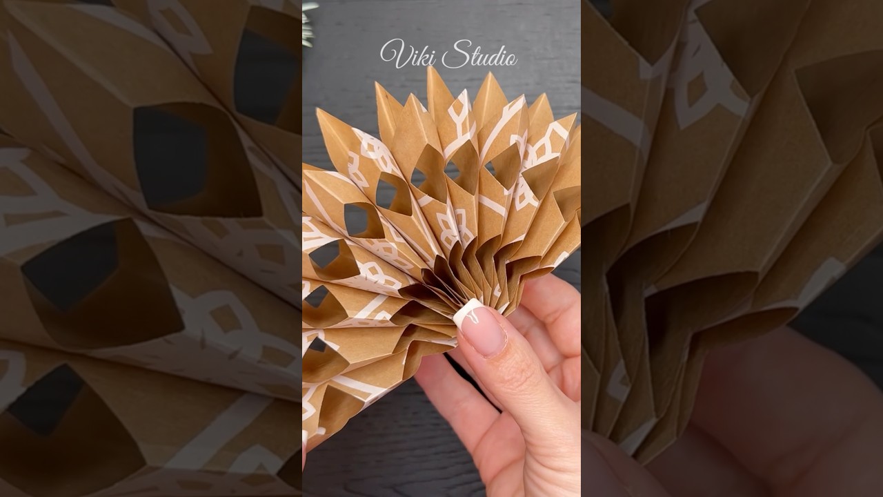 Amazing Snowflake! 🤩❄️ Easy Christmas Craft Ideas! #craftideas #christmas #easycrafts