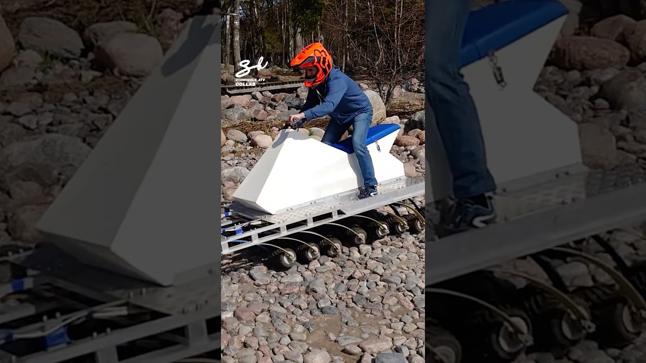 An 18-Wheel ATV 😱 #atv #vehicles #homemade