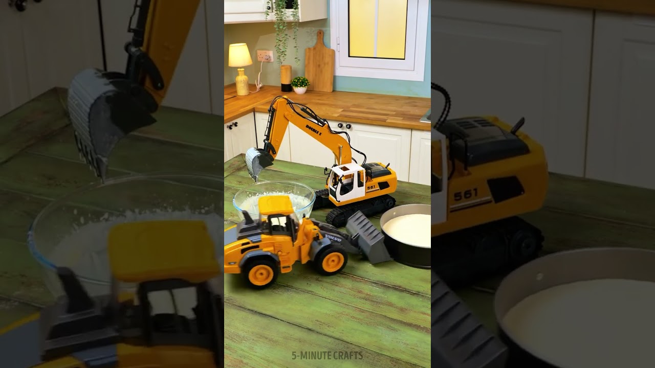 Bake a Cake With RC Trucks — No Mess, Just Pure Fun! 🚜🎂